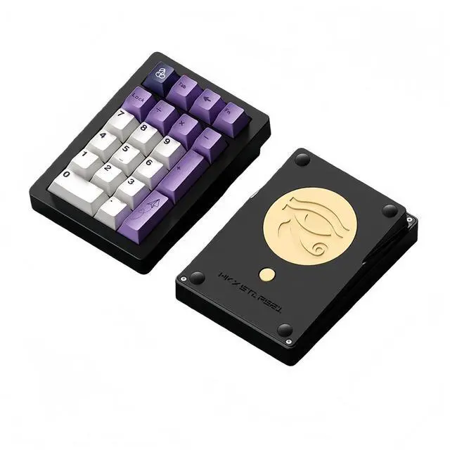 Main image of Stars21 Mechanical Number Pad,VIA/QMK Programmable Macro Numpad Aluminum CNC Gasket Hot Swappable Wireless Numeric Keypad BT5.0/2.4Ghz/USB-C RGB Gaming Keypad Kit for Laptop/PC (Black3)
