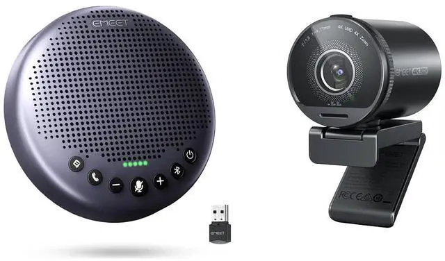 Main image of S800 4K Webcam for Streaming and Luna Plus Bluetooth Speakerphone
