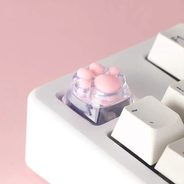 Alt view image 3 of 7 - ZOMOPLUS Cute Keycaps,Novelty Cat-Claws Keycap 3D Model OEM Profile Keyboard Keycaps Custom Key Caps for Cherry MX Switches Mechanical Gaming Keyboard Catpaw ESC-Key Keycap(Translucent-1pcs)