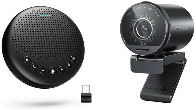 Main image of S800 4K Webcam for Streaming and Luna Bluetooth Speakerphone