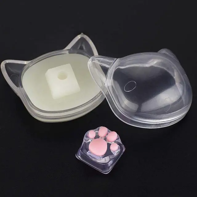 Alt view image 5 of 7 - ZOMOPLUS Cute Keycaps,Novelty Cat-Claws Keycap 3D Model OEM Profile Keyboard Keycaps Custom Key Caps for Cherry MX Switches Mechanical Gaming Keyboard Catpaw ESC-Key Keycap(Translucent-1pcs)