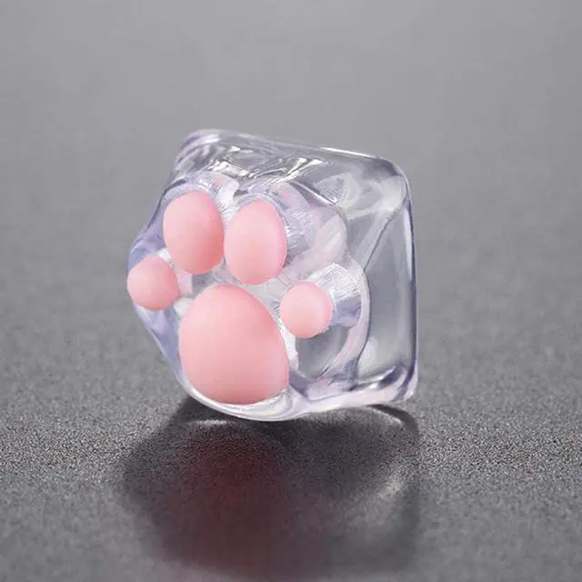 Alt view image 2 of 7 - ZOMOPLUS Cute Keycaps,Novelty Cat-Claws Keycap 3D Model OEM Profile Keyboard Keycaps Custom Key Caps for Cherry MX Switches Mechanical Gaming Keyboard Catpaw ESC-Key Keycap(Translucent-1pcs)