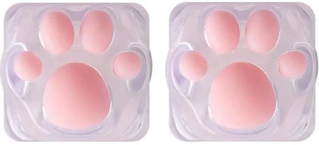 Main image of ZOMOPLUS Cute Keycaps,Novelty Cat-Claws Keycap 3D Model OEM Profile Keyboard Keycaps Shine-Though Custom Key Caps for Cherry MX Switches Mechanical Gaming Keyboards(Translucent 2 Pack)