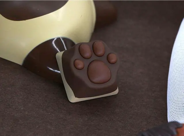 Alt view image 4 of 7 - Zomoplus Cute Cat-Claws Keycap 3D Model OEM Profile Keyboard Key Caps for Cherry MX Switches Mechanical Gaming Keyboard Catpaw ESC-Key Keycap (Siamese 1pcs)