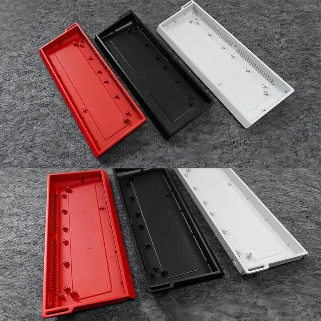 Alt view image 2 of 6 - H60 Aluminum Keyboard Case,60% Compact Customized Mechanical Gaming Keyboard Housing Compatible with Wooting60/Win60/GH60/MADLIONS MAD60HE/61Keys Barebones Keyboard DIY (Red)