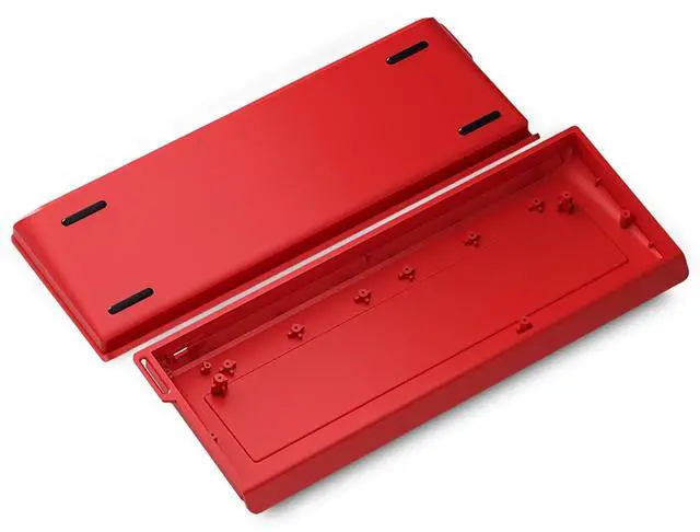 Main image of H60 Aluminum Keyboard Case,60% Compact Customized Mechanical Gaming Keyboard Housing Compatible with Wooting60/Win60/GH60/MADLIONS MAD60HE/61Keys Barebones Keyboard DIY (Red)