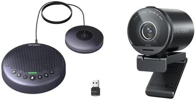 Main image of S800 4K Webcam for Streaming and Luna Plus Kit Bluetooth Speakerphone