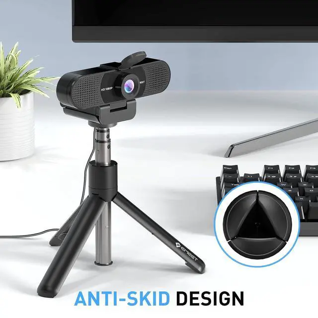 Alt view image 4 of 7 - C960 Web Camera Grey & C960Kit Webcam with Tripod