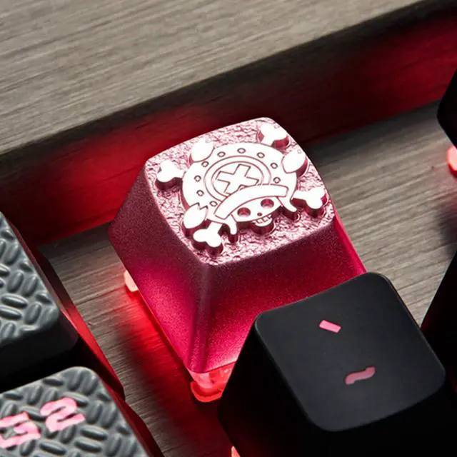Alt view image 6 of 7 - X ZOMOPLUS Custom Japanese Anime Keycaps,Artisan Metal ESC Key Caps for Cherry MX Switches Mechanical Gaming Keyboard Replacement, PC Gamer Gifts (Pink2)
