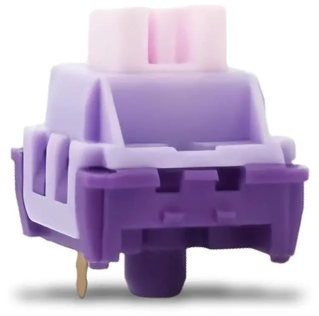 Main image of Lavender Purple Keyboard Linear Switch,3 Pin PCB Mount Pre-Lubed Creamy Switches with Dustproof POM Stem Compatible with Cherry MX Keycaps for Mechanical Gaming Keyboard (110pcs-Set)