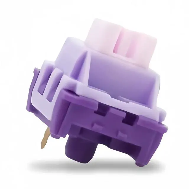 Main image of Lavender Purple Keyboard Linear Switch,3 Pin PCB Mount Pre-Lubed Creamy Switches with Dustproof POM Stem Compatible with Cherry MX Keycaps for Mechanical Gaming Keyboard (90pcs-Set)