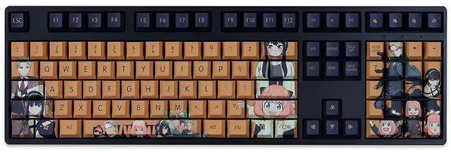 Main image of Anime Keycaps,PBT 5-Sided Dye Sublimation Cherry Profile Keycaps Japanese-Cartoon 108 Keys Custom Keycap Set for 61/87/104/108 Cherry MX Switches Mechanical Gaming Keyboard DIY (03)