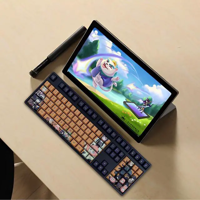 Alt view image 6 of 6 - Anime Keycaps,PBT 5-Sided Dye Sublimation Cherry Profile Keycaps Japanese-Cartoon 108 Keys Custom Keycap Set for 61/87/104/108 Cherry MX Switches Mechanical Gaming Keyboard DIY (03)
