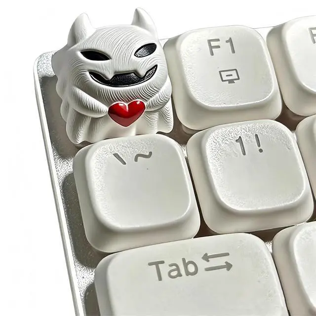 Main image of Halloween Keyboard Keycaps,Novelty ESC Keycaps Custom Artisan Resin Keycap Cherry MX Switches Mechanical Gaming Keyboard Personalized R4 Keys Replacement (Ghost)