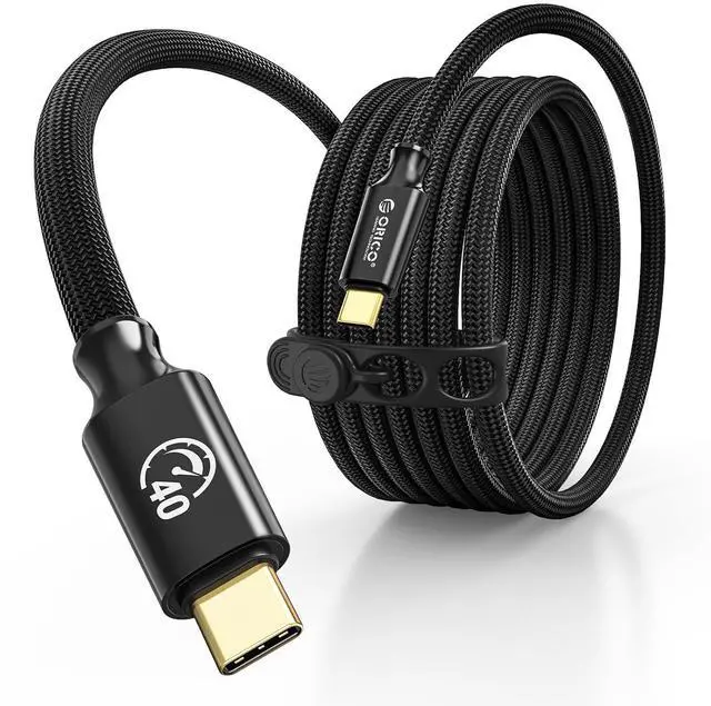 Main image of Auso 40Gbps USB-C Cable 3.3FT with PD 240W Fast Charging, 8K60Hz Video,Thunderbolt4/3 USB4 Compatible Data Cable,for iPhone 17/16/15 MacBook Docking -Black
