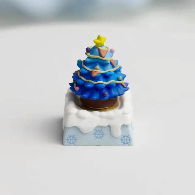 Alt view image 5 of 6 - Christmas Keycaps,Custom ESC Keycap Artisan Resin Keycaps 3D Kawaii Cartoon ESC Key Caps for Cherry MX Switches Mechanical Gaming Keyboard DIY, PC Gamer Gifts (Snowman)