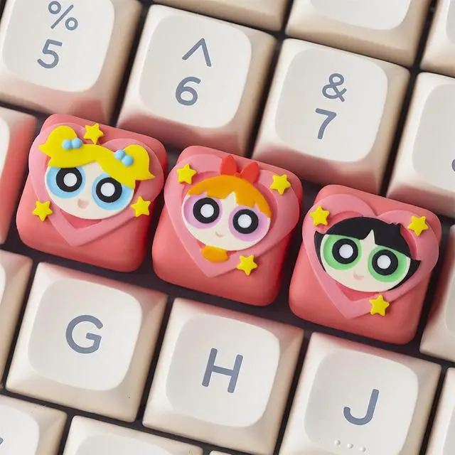 Alt view image 2 of 7 - Cute Anime Keycaps,Artisan Resin Keycaps Pink Candy Shape Custom ESC Keycap for Cherry MX Switches Mechanical Gaming Keyboard DIY Kawaii Cartoon Single Key Cap for PC Gamer/Girls (02)