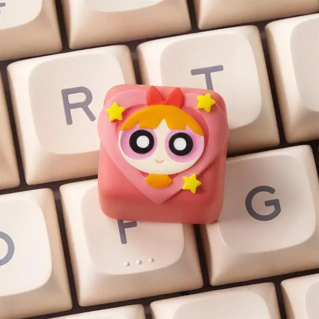 Alt view image 7 of 7 - Cute Anime Keycaps,Artisan Resin Keycaps Pink Candy Shape Custom ESC Keycap for Cherry MX Switches Mechanical Gaming Keyboard DIY Kawaii Cartoon Single Key Cap for PC Gamer/Girls (02)