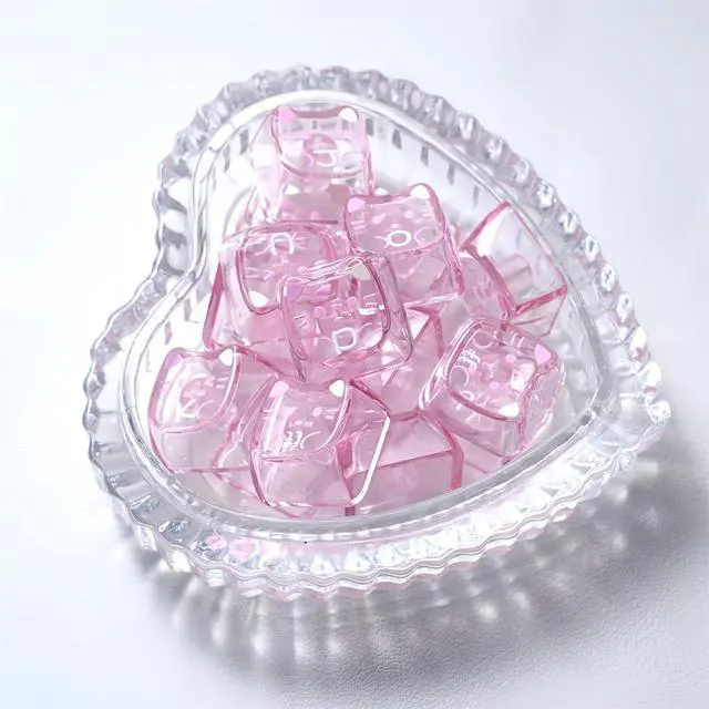 Alt view image 5 of 7 - Cute Cat Shape Keycaps,Mao Profile 21Keys Heart-Shaped PC Transparent Keycaps RGB Backlit Custom Keycaps Set for Cherry MX Switches Mechanical Gaming Keyboard DIY (Pink)