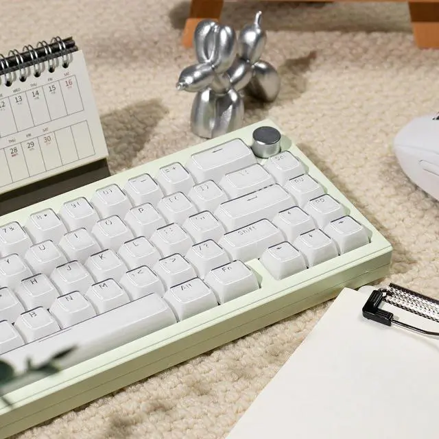 Alt view image 4 of 7 - Crystal Jelly Keycaps,Shine Through Custom Translucent Keycaps 136 Keys MDA Profile Full Size Keycap Set for 61/68/84/87/98/100 Cherry MX Mechanical Gaming Keyboard DIY (White)