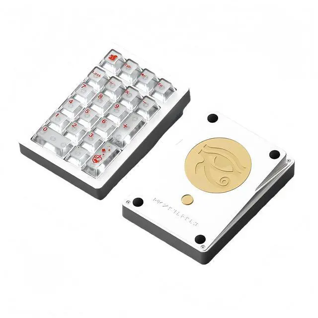 Main image of Stars21 Mechanical Number Pad,VIA/QMK Programmable Macro Numpad Aluminum CNC Gasket Hot Swappable Wireless Numeric Keypad BT5.0/2.4Ghz/USB-C RGB Gaming Keypad Kit for Laptop/PC (Silver1)