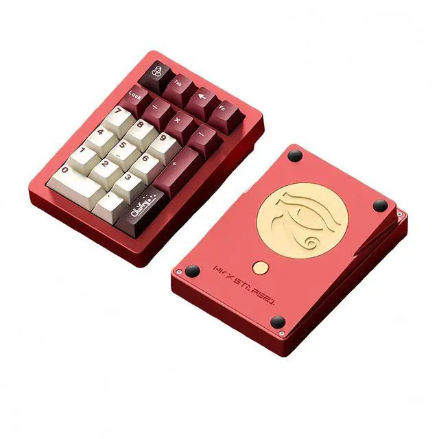 Main image of Stars21 Mechanical Number Pad,VIA/QMK Programmable Macro Numpad Aluminum CNC Gasket Hot Swappable Wireless Numeric Keypad BT5.0/2.4Ghz/USB-C RGB Gaming Keypad Kit for Laptop/PC (Red2)