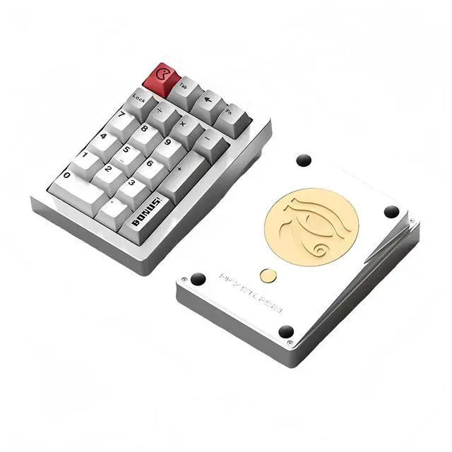 Main image of Stars21 Mechanical Number Pad,VIA/QMK Programmable Macro Numpad Aluminum CNC Gasket Hot Swappable Wireless Numeric Keypad BT5.0/2.4Ghz/USB-C RGB Gaming Keypad Kit for Laptop/PC (Silver5)
