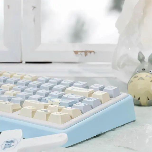 Alt view image 7 of 7 - Cute Dog Keycaps,Creamy Style Blue Keycaps Dye Sublimation Thick PBT Custom Keycap Cherry Profile 134 Keys Full Size Keycap Set for Cherry MX Switch 60% 75% Mechanical Gaming Keyboard (Puppy)
