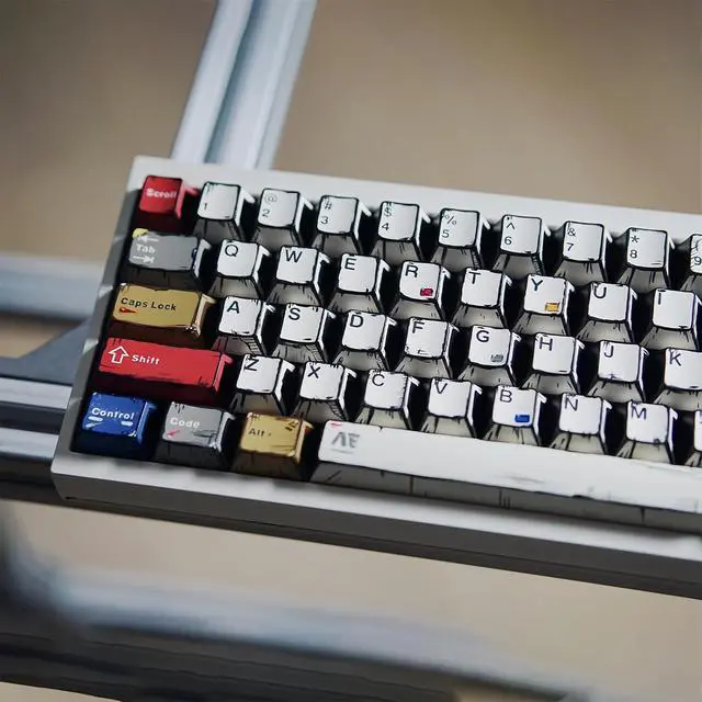 Alt view image 2 of 7 - Custom Anime Keycaps,Japanese Manga Theme Retro Keycaps Dye Sub PBT Keycap Cherry Profile 151 Keys Set for Cherry MX Switch 60% 65% TKL Full Size Mechanical Gaming Keyboard DIY (Colorful)