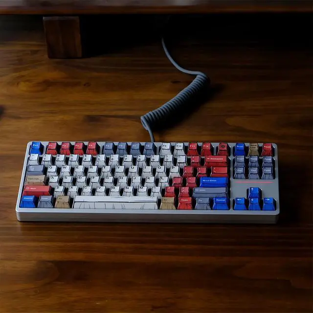 Alt view image 6 of 7 - Custom Anime Keycaps,Japanese Manga Theme Retro Keycaps Dye Sub PBT Keycap Cherry Profile 151 Keys Set for Cherry MX Switch 60% 65% TKL Full Size Mechanical Gaming Keyboard DIY (Colorful)