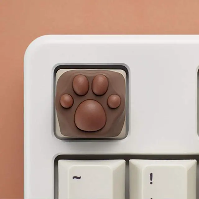 Alt view image 2 of 7 - ZOMOPLUS Cute Keycaps,Novelty Cat-Claws ESC Keycap 3D Model Catpaw Custom Key Caps for Cherry MX Switches Mechanical Gaming Keyboard OEM Profile Keycap (Siamesepaw)