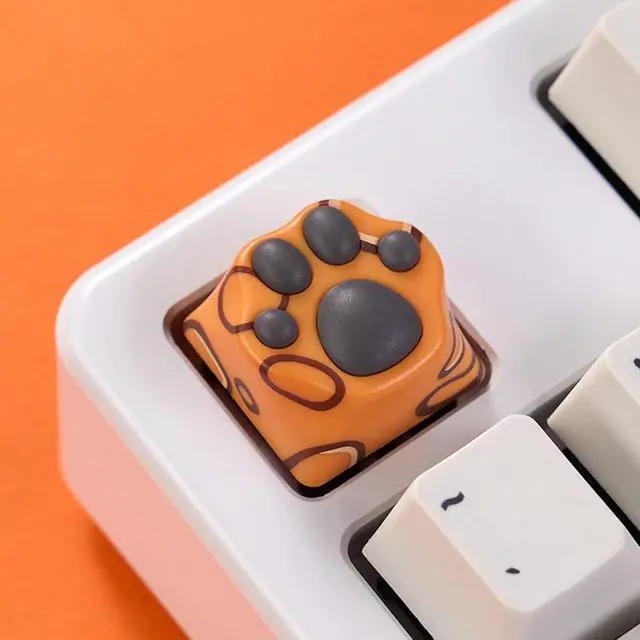 Alt view image 2 of 7 - ZOMOPLUS Cute Keycaps,Novelty Cat-Claws ESC Keycap 3D Model Catpaw Custom Key Caps for Cherry MX Switches Mechanical Gaming Keyboard OEM Profile Keycap (Leopardpaw)
