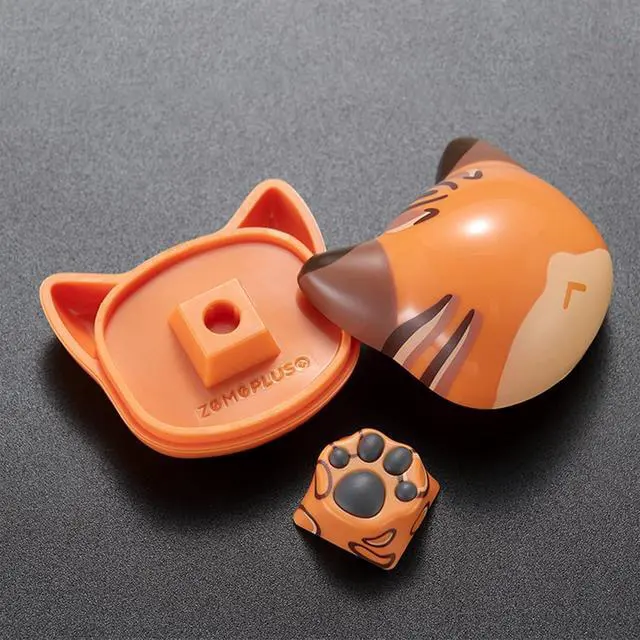 Alt view image 5 of 7 - ZOMOPLUS Cute Keycaps,Novelty Cat-Claws ESC Keycap 3D Model Catpaw Custom Key Caps for Cherry MX Switches Mechanical Gaming Keyboard OEM Profile Keycap (Leopardpaw)