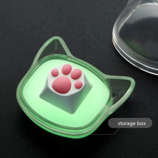 Alt view image 4 of 7 - ZOMOPLUS Cute Keycaps,Novelty Cat-Claws ESC Keycap 3D Model Catpaw Custom Key Caps for Cherry MX Switches Mechanical Gaming Keyboard OEM Profile Keycap (White-Pink)