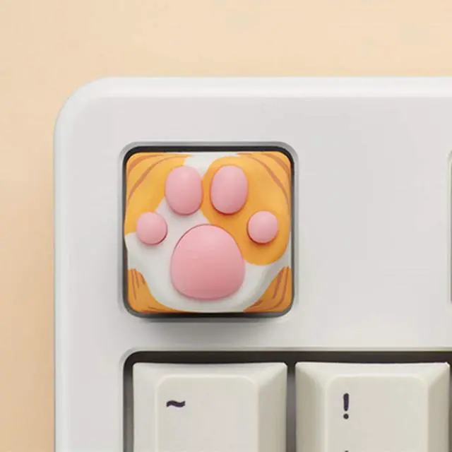 Alt view image 2 of 7 - ZOMOPLUS Cute Keycaps,Novelty Cat-Claws ESC Keycap 3D Model Catpaw Custom Key Caps for Cherry MX Switches Mechanical Gaming Keyboard OEM Profile Keycap (Orange)