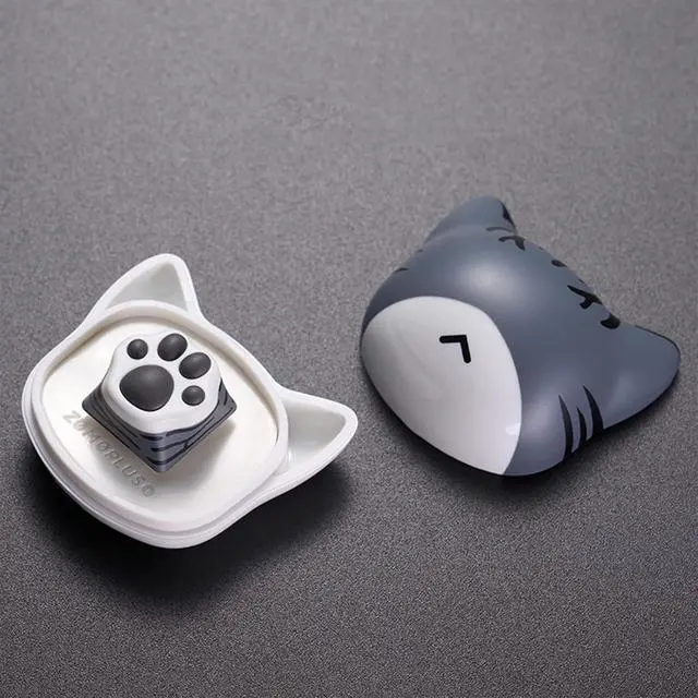 Alt view image 4 of 7 - ZOMOPLUS Cute Keycaps,Novelty Cat-Claws ESC Keycap 3D Model Catpaw Custom Key Caps for Cherry MX Switches Mechanical Gaming Keyboard OEM Profile Keycap (Tabbypaw)