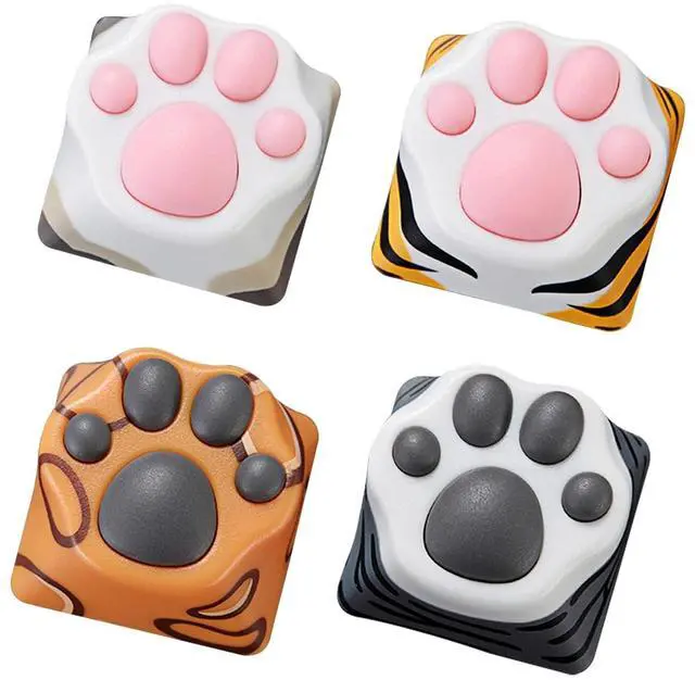 Main image of ZOMOPLUS Cute Keycaps,Novelty Cat-Claws ESC Keycap 3D Model Catpaw Custom Key Caps for Cherry MX Switches Mechanical Gaming Keyboard OEM Profile Keycap (4PCS-B)