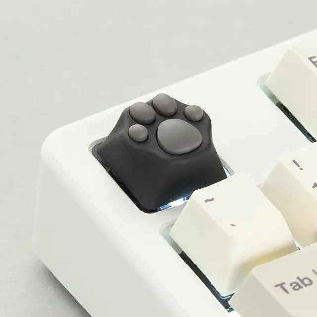 Alt view image 2 of 7 - ZOMOPLUS Cute Keycaps,Novelty Cat-Claws ESC Keycap 3D Model Catpaw Custom Key Caps for Cherry MX Switches Mechanical Gaming Keyboard OEM Profile Keycap (Black-Gray)