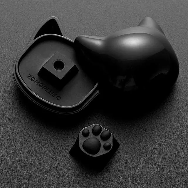 Alt view image 6 of 7 - ZOMOPLUS Cute Keycaps,Novelty Cat-Claws ESC Keycap 3D Model Catpaw Custom Key Caps for Cherry MX Switches Mechanical Gaming Keyboard OEM Profile Keycap (Black-Gray)