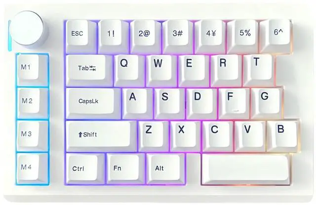 Main image of HE33 Rapid Trigger Gaming Keyboard,Hall Effect Magnetic Switch One Handed Hot Swap RGB Wired Mechanical Keyboard with Knob,Adjustable Actuation, 8K Hz Polling Rate Macro Keypad for E-Sports Game