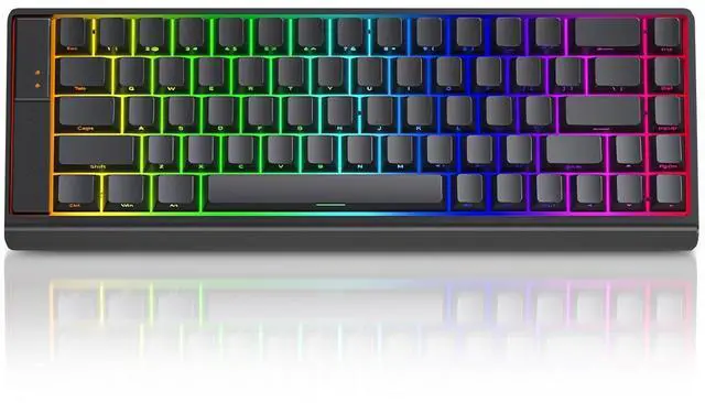 Main image of MC68 Rapid Trigger Gaming Keyboard,65% Adjustable Actuation Hall Effect Magnetic Switch Wired RGB Hot Swap Mechanical Keyboard Side Printed Keycaps 8K Hz Polling Rate for PC/Mac Gamer (Black)