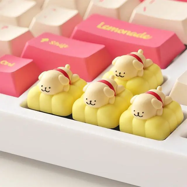 Alt view image 5 of 6 - Cute Dog Keycaps,Kawaii Artisan Keycaps Resin ESC Key Custom Keyboard Caps Handmade Cartoon Single Keycap for Cherry MX Switch Mechanical Gaming Keyboard Replacement Key (Blue)