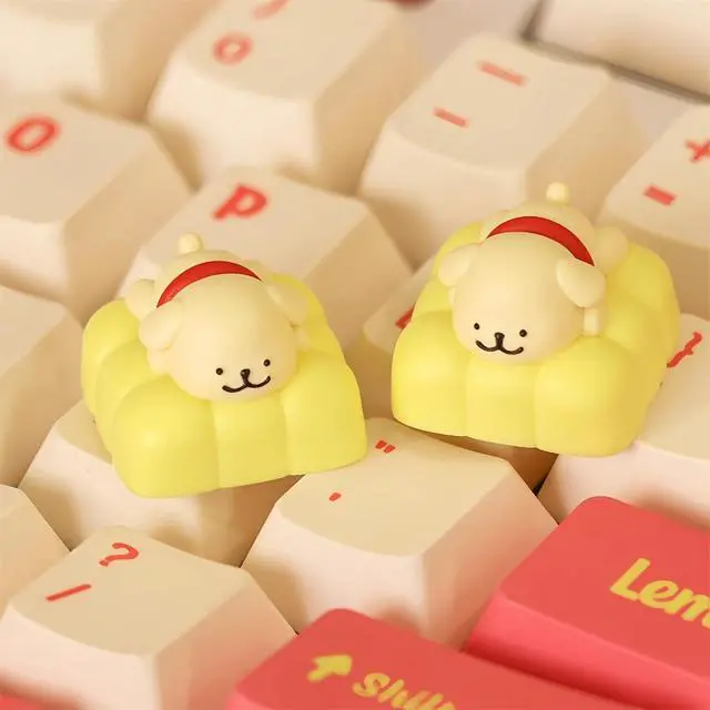 Alt view image 6 of 6 - Cute Dog Keycaps,Kawaii Artisan Keycaps Resin ESC Key Custom Keyboard Caps Handmade Cartoon Single Keycap for Cherry MX Switch Mechanical Gaming Keyboard Replacement Key (Blue)