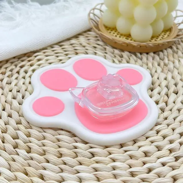 Alt view image 2 of 7 - ZOMOPLUS Cute Keycaps,Cat Paw Custom ESC Keycaps Transparent Artisan Keycaps for Cherry MX Switches Mechanical Gaming Keyboard OEM Profile R4 Keys Shine Through Kawaii Keycap (Cherry Blossom Pink)