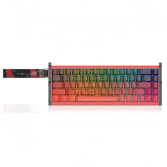 Main image of IROK MG68 Pro Aluminum Magnetic Switch Mechanical Keyboard,65% Hall Effect Rapid Trigger Adjustable Actuation USB-C Wired Custom RGB Gaming Keyboard with Side Printed Keycaps for PC Gamer (Black)