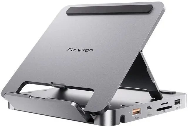 Main image of USB C Hub for iPad Pro, Docking Station for iPad M4, 4K@60Hz HDMI, 100W PD Aluminum Hub with SSD Enclosure, Stand Dock for i-Pad Mini 6th Gen, No Support Lightning Port