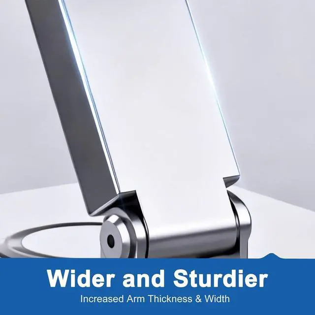Alt view image 7 of 7 - 360 Rotating Laptop Stand, Foldable Aluminum Ergonomic Riser | Supports 22 lbs, Fits 10-17" Devices, Posture Support, For Desk Meetings & Remote Workers