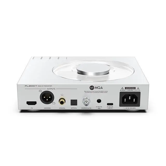 Alt view image 3 of 7 - SMSL PL200T CD Player MQA CD Transport Clock Input Output P.A.S.S. System Optical coaxial AES I2S Output