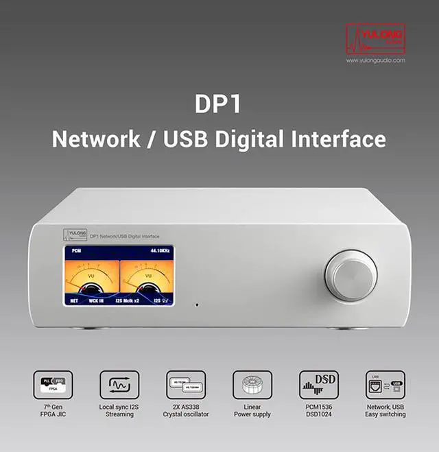 Alt view image 5 of 7 - YULONG DP1 Network Streaming Machine USB Digital Interface HD Music DSD1024 Digital Signal Processing (Black)