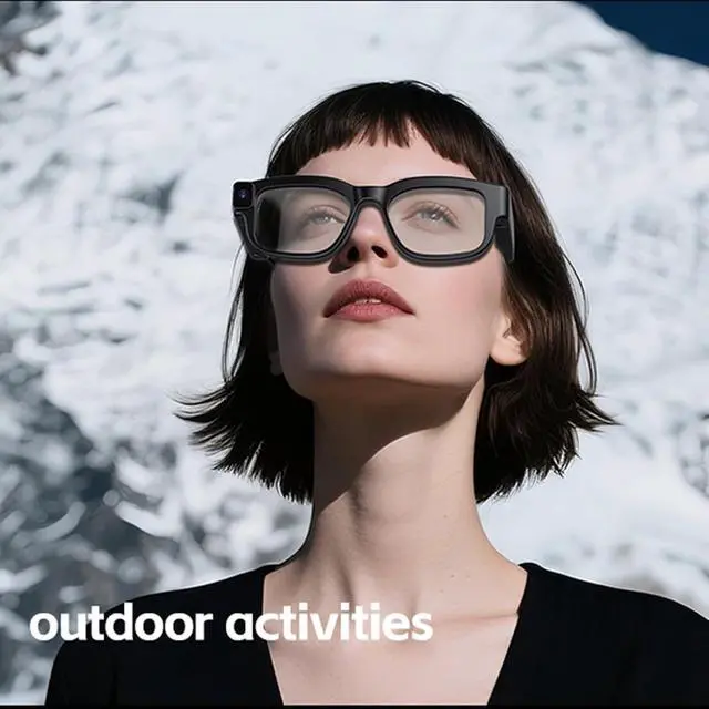 Alt view image 6 of 7 - Recording Video Smart Camera Glasses That Record Video and Audio for Men Women Smart Glasses with Camera Audio Lentes Que Graban Videos Y Audio